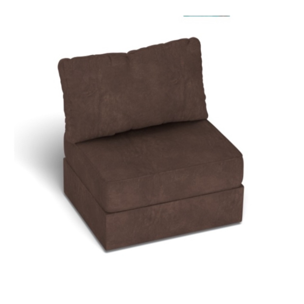 Lovesac Brown Velvet 3 piece seat cover
